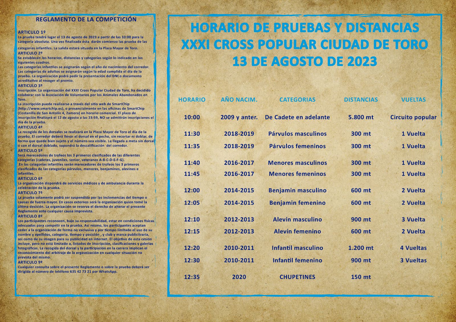 Reglamento Cross Toro